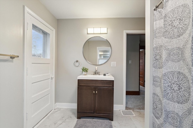 bathroom featuring vanity