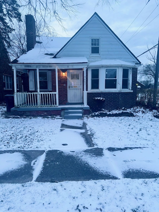 view of bungalow-style home