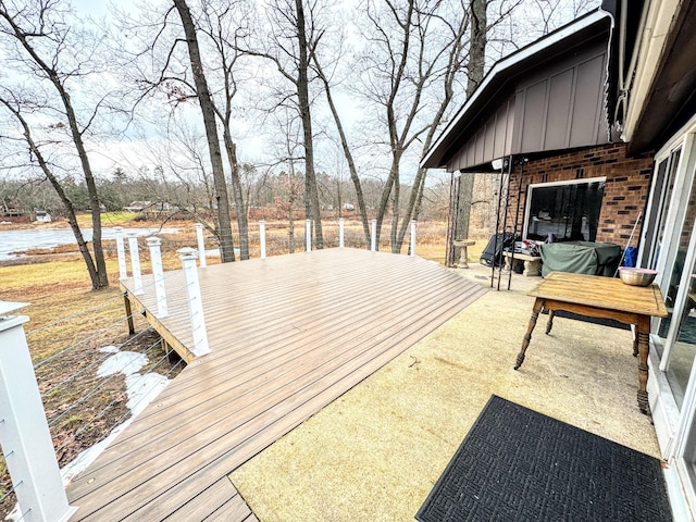 10921 N Pine Grove Ln, Bitely, MI 49309 - view of deck
