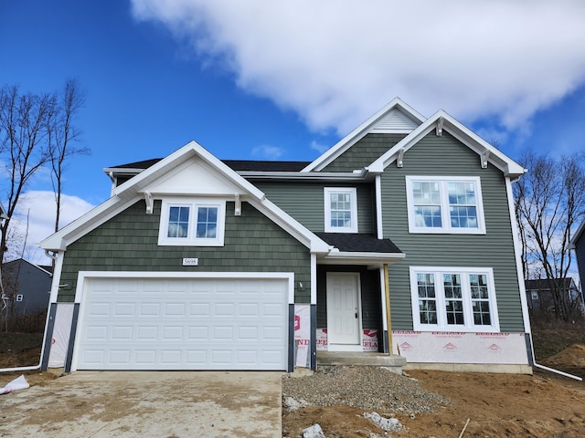 view of front of home with driveway