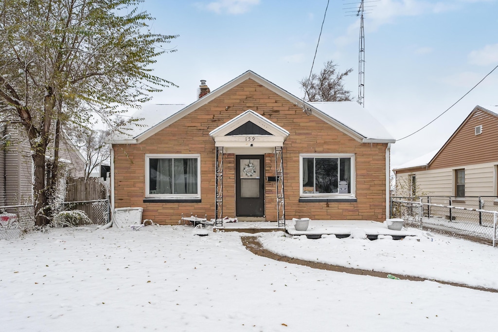 view of bungalow-style home