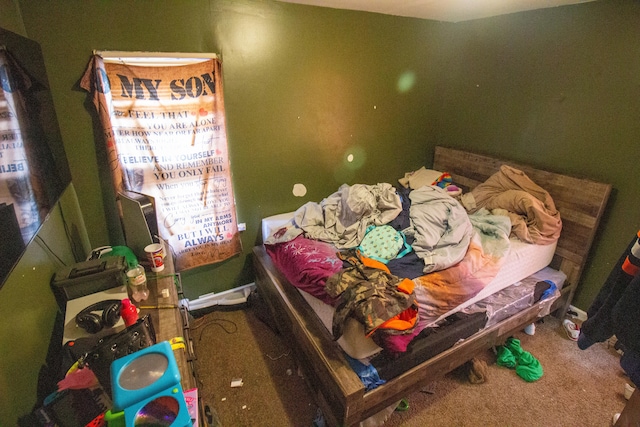 bedroom featuring carpet floors