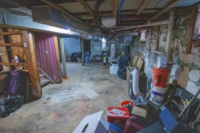 view of basement