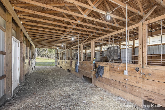 view of horse barn