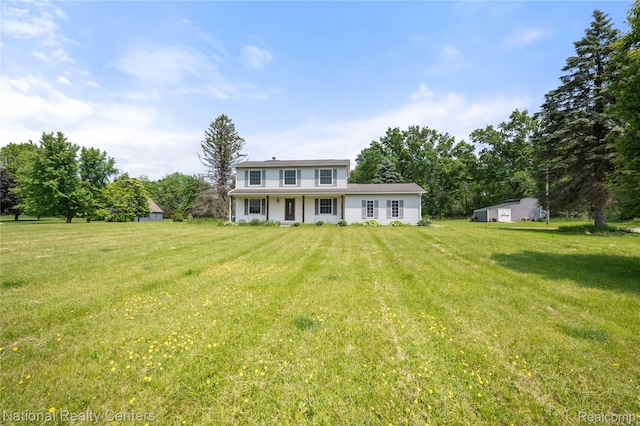 10040 Old Farm Trl, Davisburg, MI 48350 - view of front of property featuring a front lawn