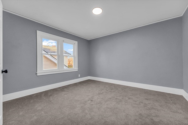 16148 Roselawn St, Detroit, MI 48221 - empty room with ornamental molding and carpet floors