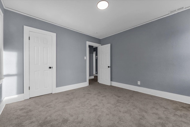 16148 Roselawn St, Detroit, MI 48221 - unfurnished bedroom featuring ornamental molding and carpet flooring