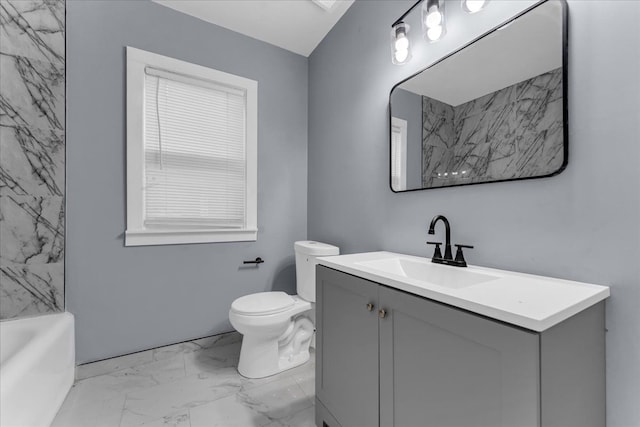 16148 Roselawn St, Detroit, MI 48221 - bathroom with marble finish flooring and vanity