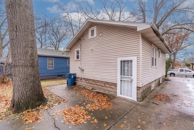 view of side of property