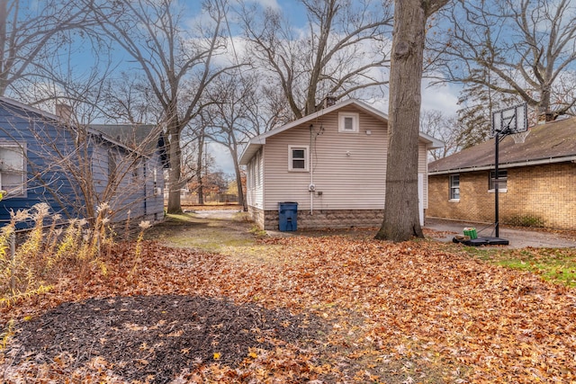 view of side of property