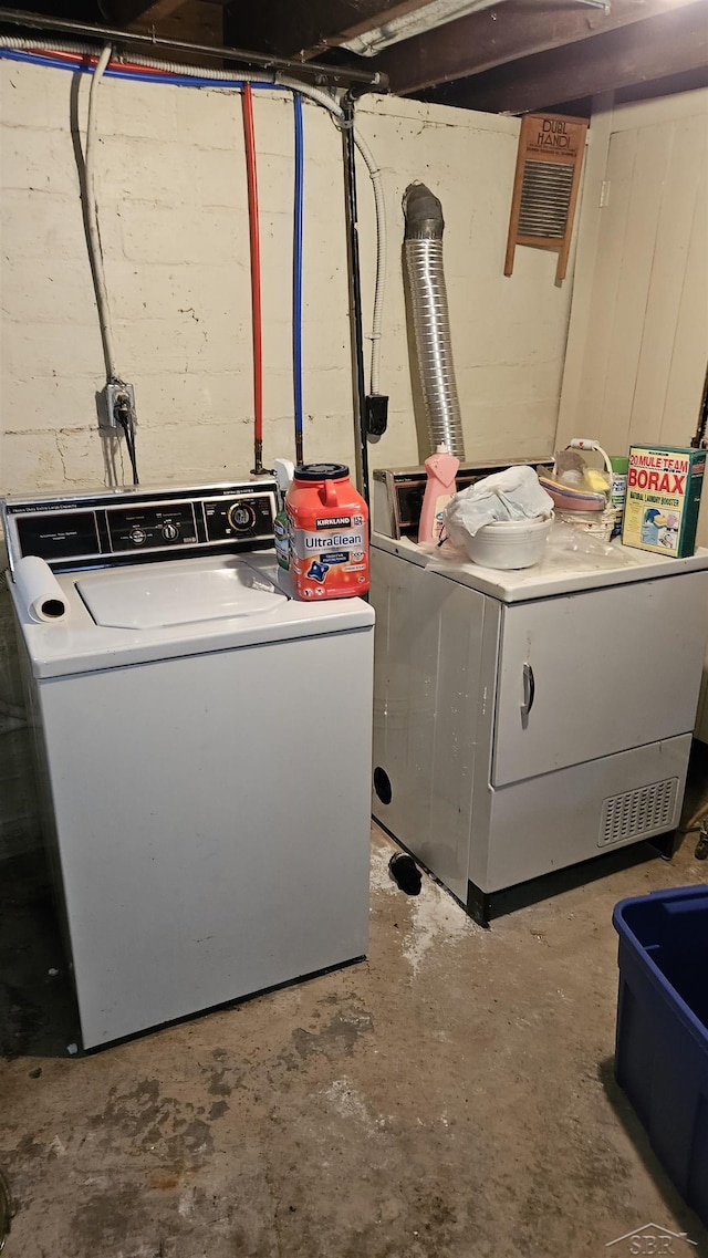 view of laundry area