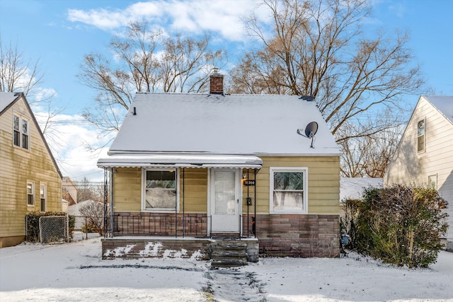 view of bungalow-style house