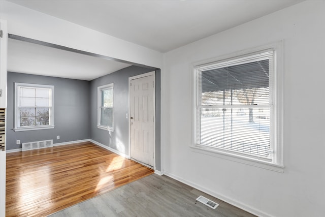 foyer featuring hardwood / wood-style flooring