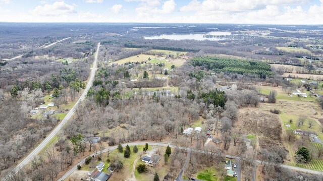 drone / aerial view featuring a rural view