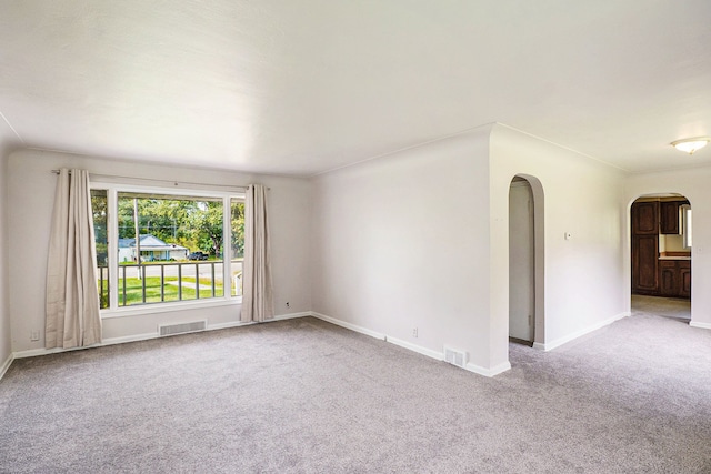 view of carpeted empty room