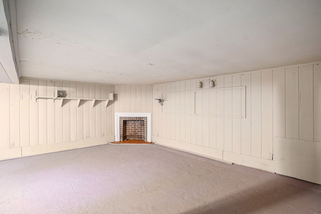 3085 S Center Rd, Burton, MI 48519 - below grade area with a fireplace