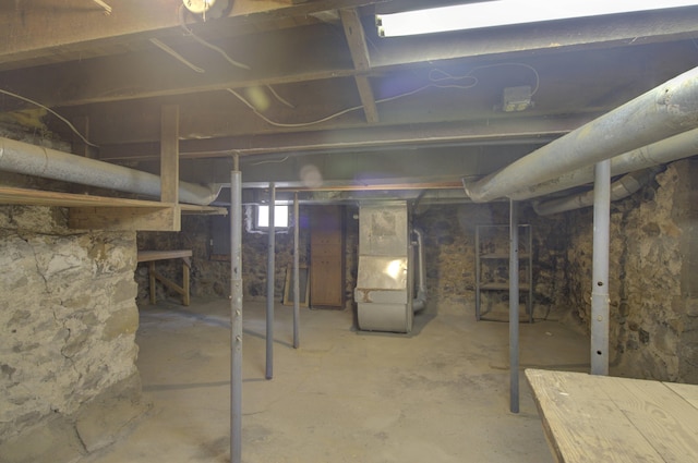 view of basement