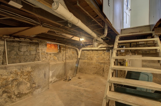 view of basement