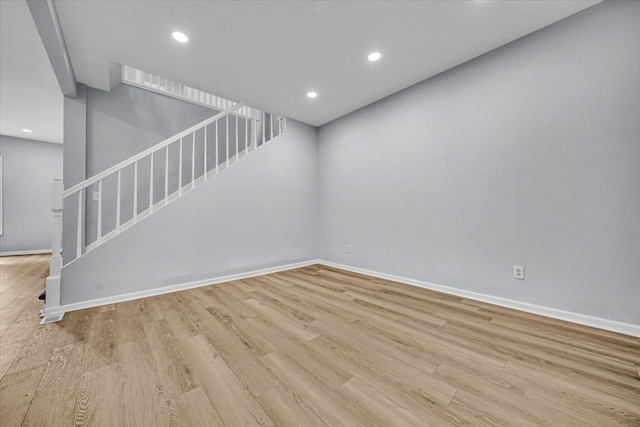 interior space with light wood-type flooring