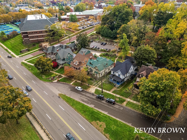 bird's eye view featuring a residential view