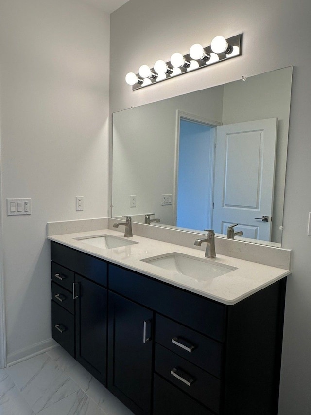 bathroom featuring vanity