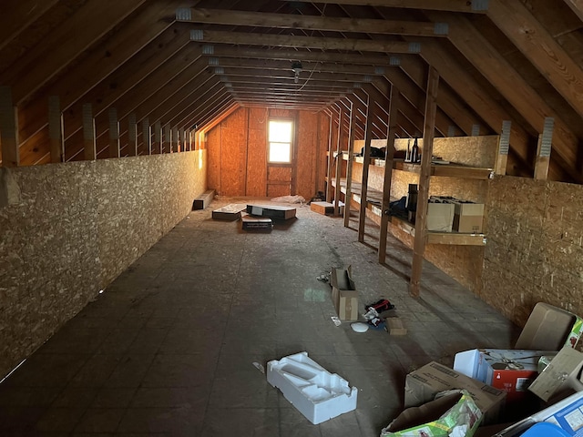 view of attic