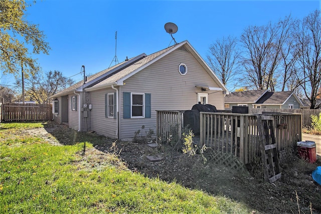 view of rear view of property