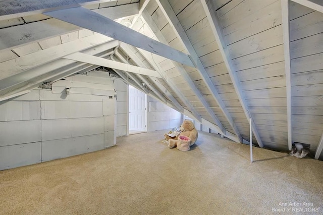 view of attic