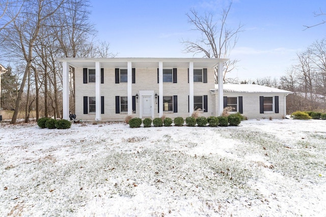 view of greek revival inspired property