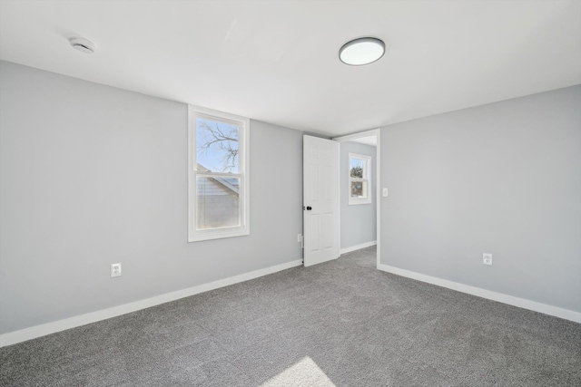 view of carpeted empty room