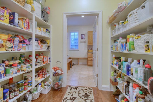 view of pantry