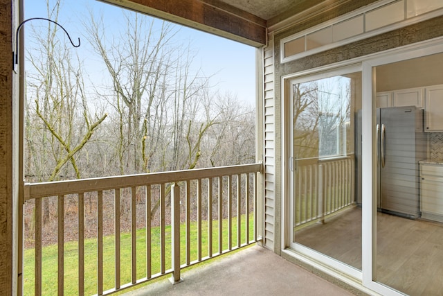 view of balcony