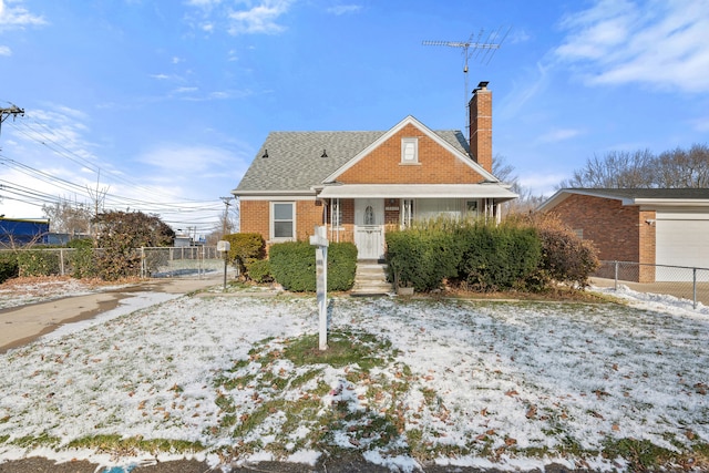 view of bungalow-style home