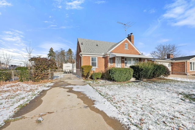 view of bungalow-style home