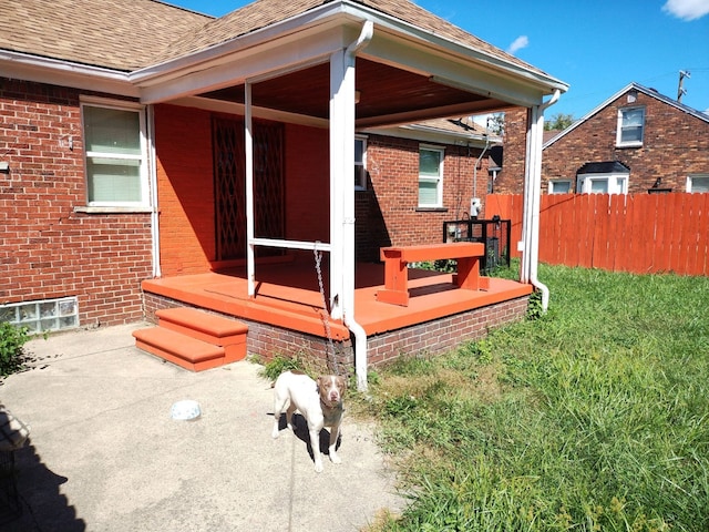 view of rear view of property