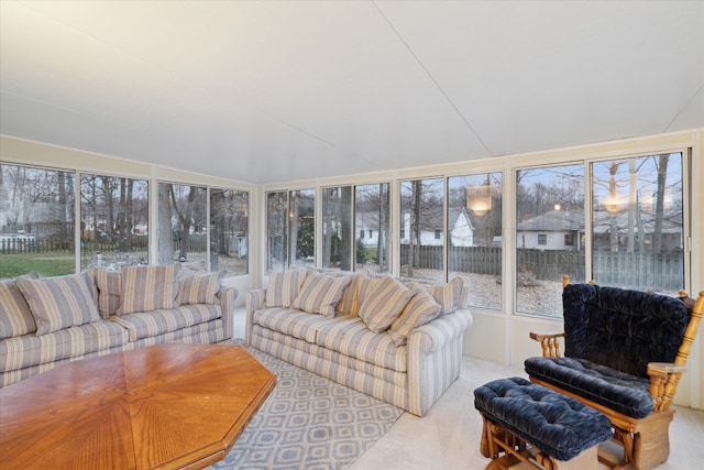 view of sunroom / solarium