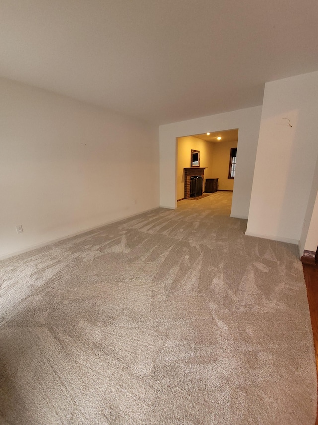 spare room featuring carpet flooring