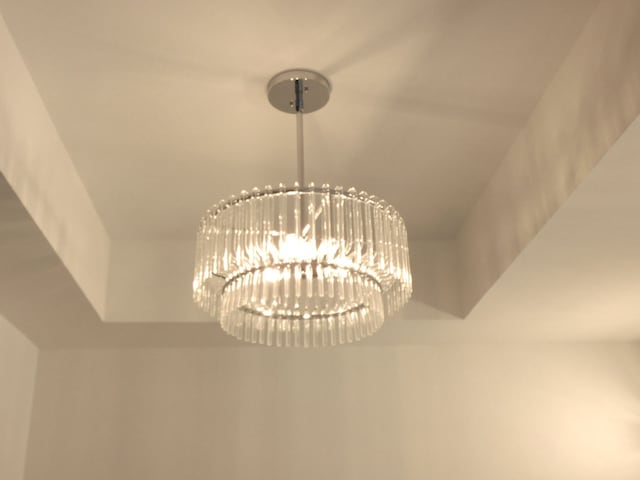 room details with a chandelier