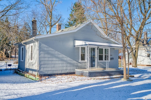 view of bungalow-style home