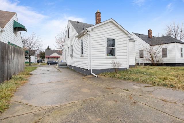 view of side of property