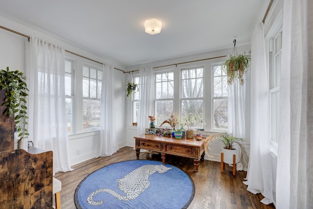 sunroom / solarium with a healthy amount of sunlight