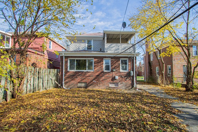 view of rear view of house