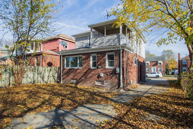 view of back of property