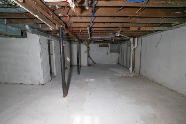 view of basement