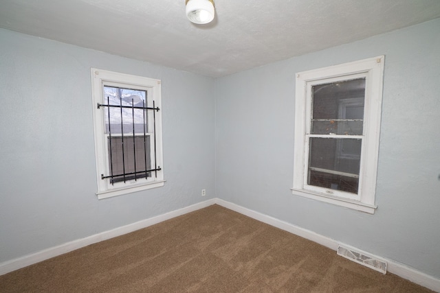 spare room with carpet floors