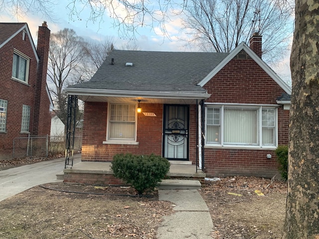 bungalow with covered porch