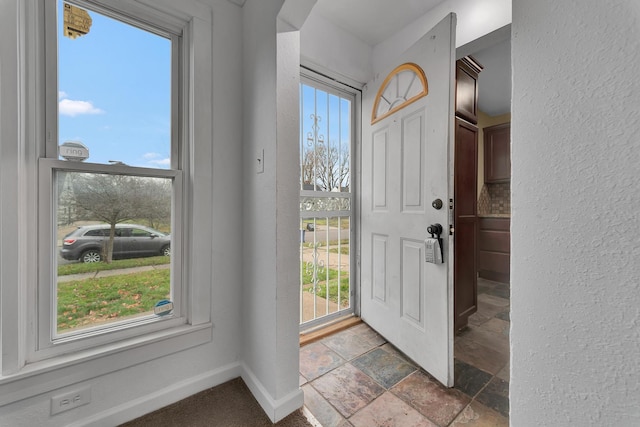 foyer entrance featuring a wealth of natural light