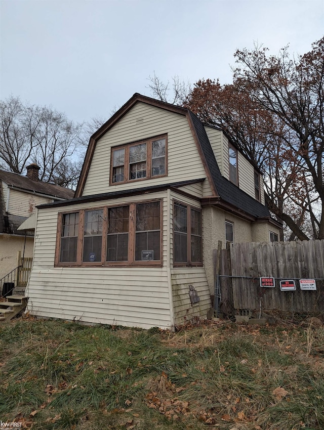 view of property exterior