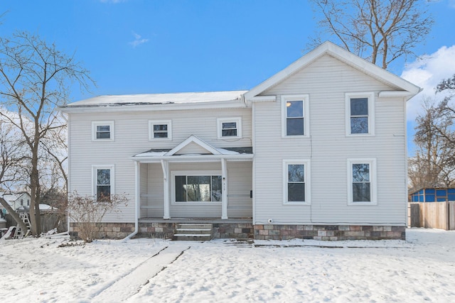 view of front of house featuring a porch