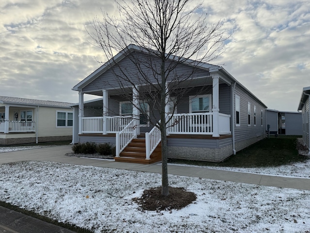 bungalow with a porch